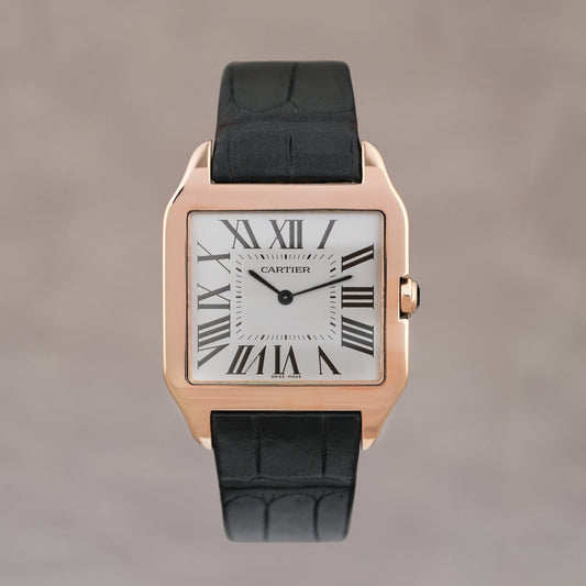 Rolex Cartier Old Santos Dumont Rose Gold Large 2650 2010