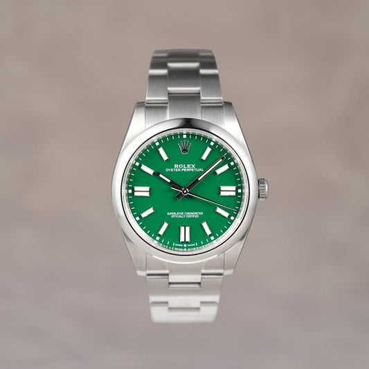 Rolex Oyster Perpetual Green Dial 41mm  124300 2022