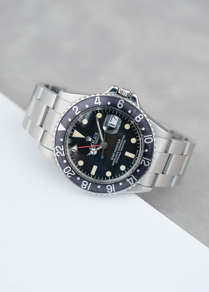 Rolex GMT Master II Black 40mm 1675 1966