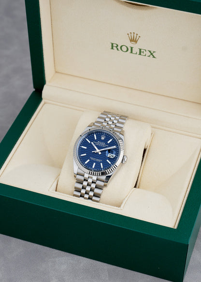 Rolex Datejust 36 Blue Stick Motif Dial 126234 2022