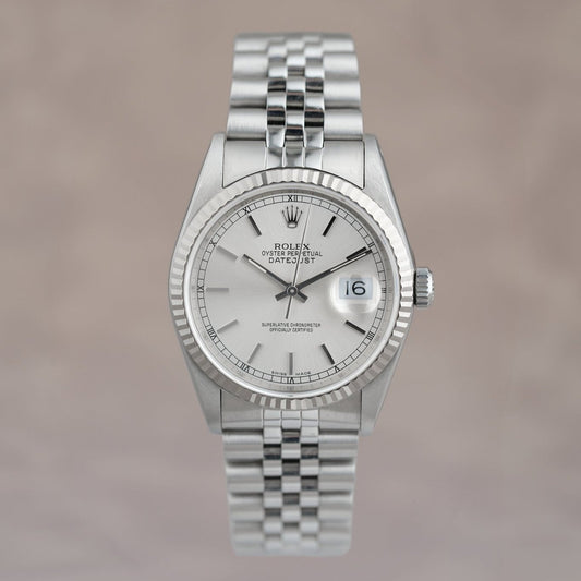 Rolex Datejust  36 Silver Stick Dial 36mm  16234 2000