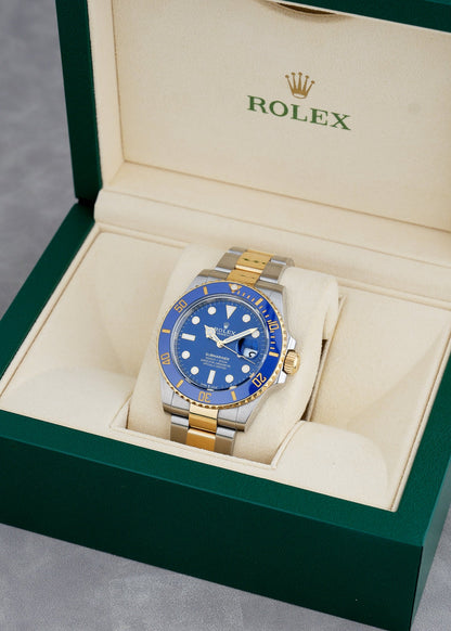 [SOLD] Rolex Submariner Date Bluesy Two Tone Yellow Gold 41mm 126613LB 2021