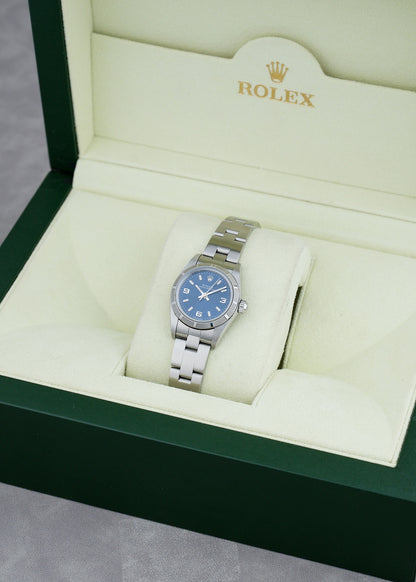 Rolex Oyster Perpetual 26 Blue  Stick Dial 26mm 79160 2005