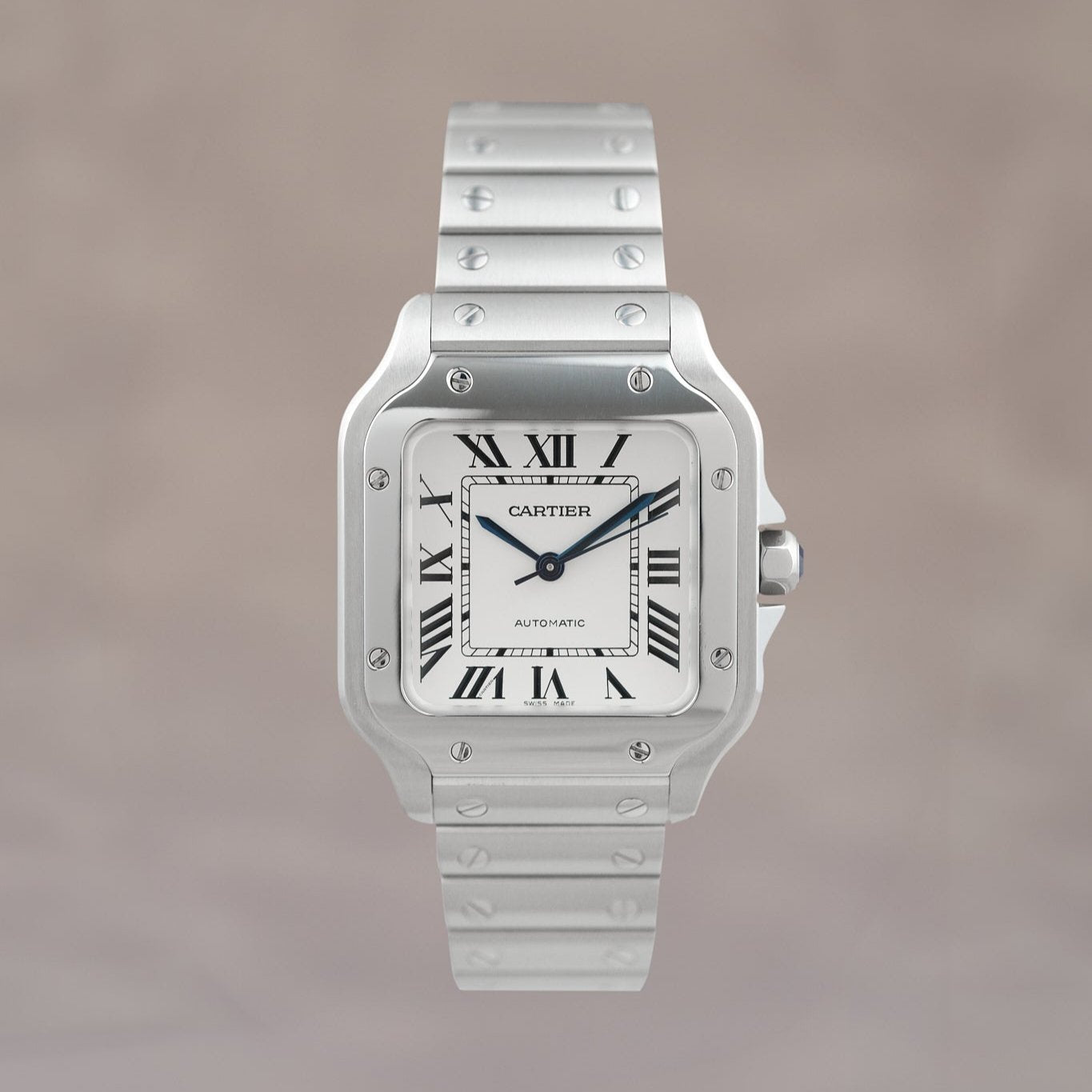 Cartier santos white best sale