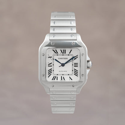 Cartier Santos De Cartier White Dial  Medium WSSA0010 2018