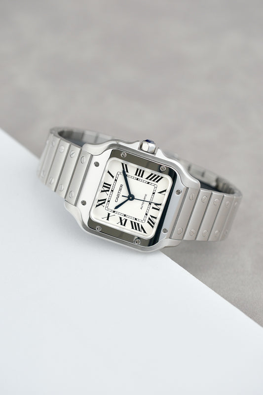 Cartier Santos De Cartier White Dial  Medium WSSA0010 2018