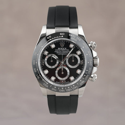 [SOLD] Rolex Daytona White Gold with Diamonds 40mm 116519LN 2021