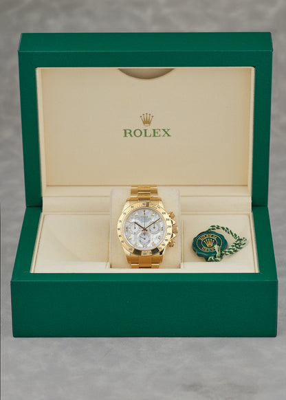 Rolex Daytona Full Gold MOP with Big Diamonds 40mm 116528 2002