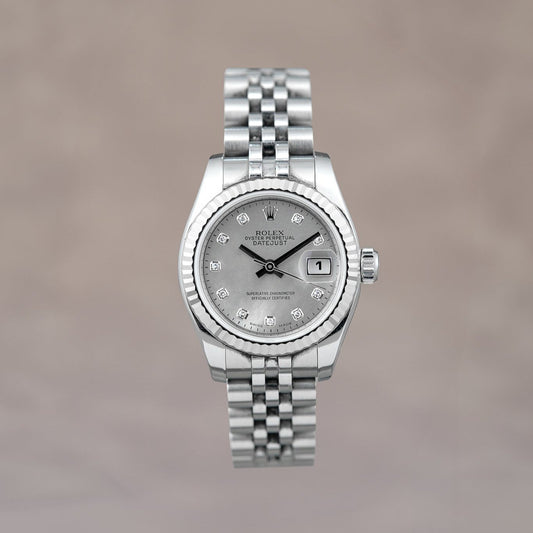 [SOLD] Datejust  26 Silver Diamonds 26mm 179174 2013