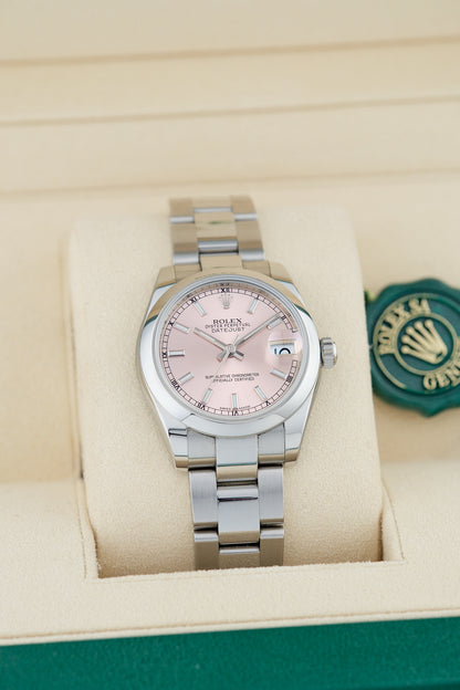 [SOLD] Rolex Datejust 31 Salmon  Pink 31mm 178240 2016