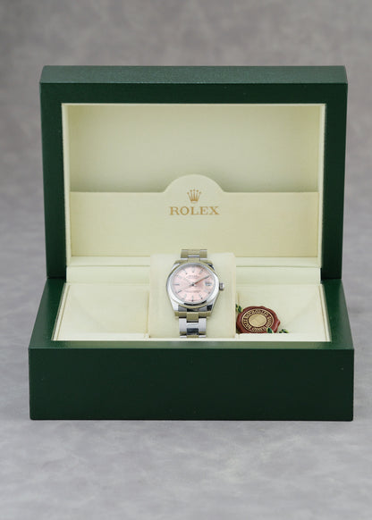 [SOLD] Rolex Datejust 31 Salmon  Pink 31mm 178240 2016