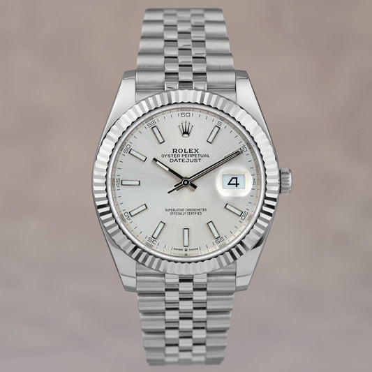 [SOLD] Rolex  Datejust 41 Silver  Stick 41mm 126334  2020