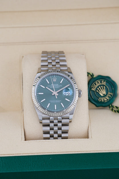 [SOLD] Rolex Datejust  36 Mint Green  36mm 126234 2022