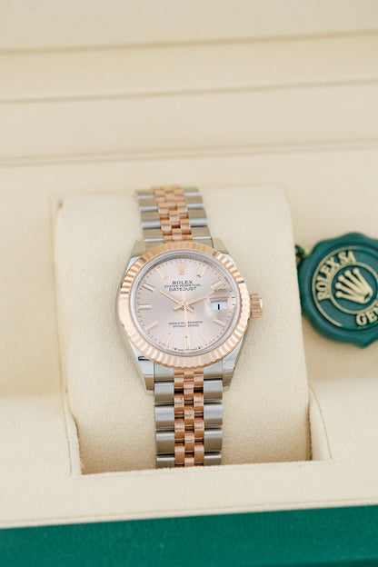 Rolex  Datejust 28 Two Tone Rose Gold Sun  Dust Stick 28mm  279171 2021