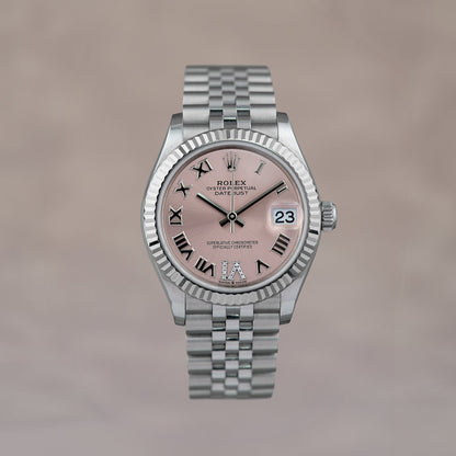 [SOLD] Rolex Datejust 31  Salmon Pink Diamond VI 31mm 278274  2023