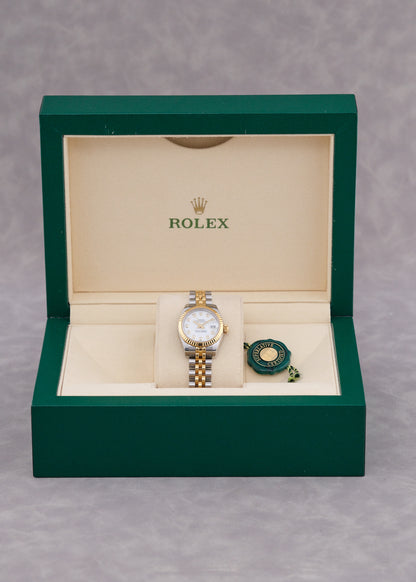 [SOLD] Rolex Datejust 26 Two Tone Yellow Gold  White Diamonds 26mm 179173  2015