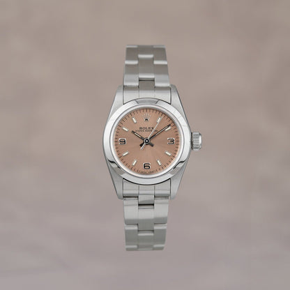 Rolex Oyster Perpetual 26 Salmon Pink 26mm 37180 1996