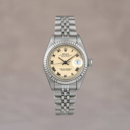 Rolex Datejust 26 Roman White Dial 26mm 69174 1990