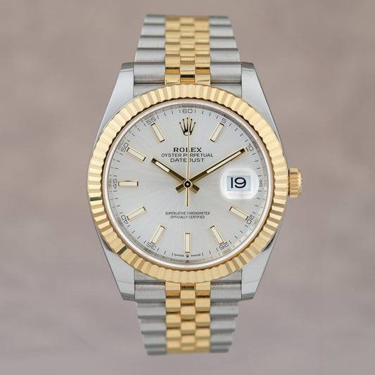 Rolex Datejust 41 Two Tone Yellow Gold Silver Stick Dial 41mm  116333 2021