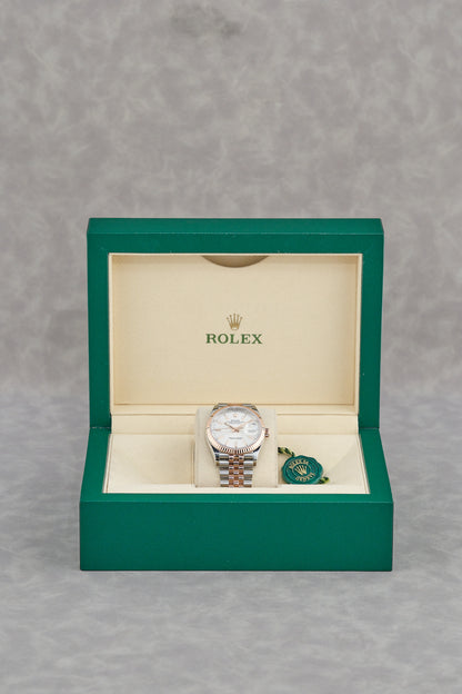 Rolex Datejust 36 Two Tone Rose Gold Motif White 126231 2022