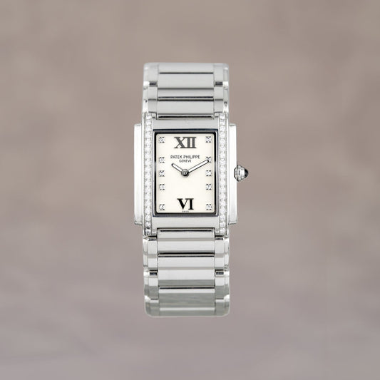 Patek Philippe Twenty - 4 White w/ Diamond 4910/10A-011 2014