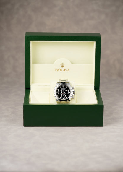 [SOLD] Rolex Daytona Steel Black 40mm 116520 2010