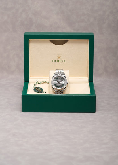 [SOLD] Rolex  Datejust 41 Wimbledon Smooth Bezel  41mm 126300 2023