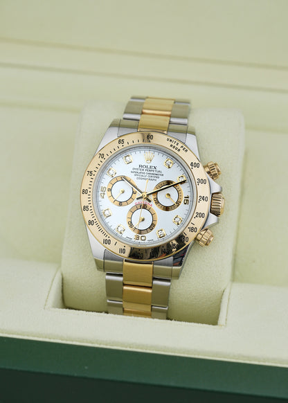 [SOLD] Rolex Daytona Two Tone Yellow Gold with Diamonds