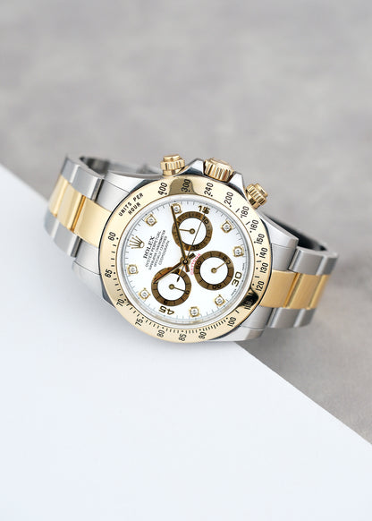 [SOLD] Rolex Daytona Two Tone Yellow Gold with Diamonds