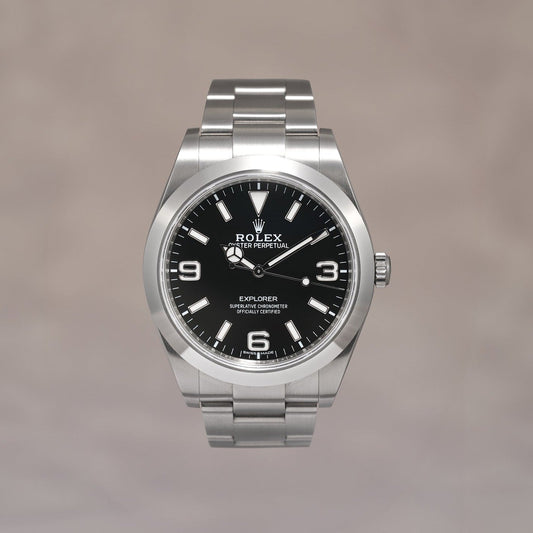 Rolex Explorer I 39 Black  Mark II 40mm 214270 2017