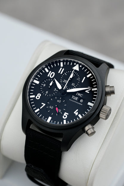 [SOLD] IWC Pilot Chronograph Black 42mm IW389101 2024