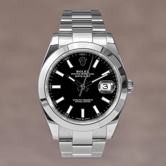 [SOLD] Rolex  Datejust 41 Smooth Black Oyster 41mm  126300 2019