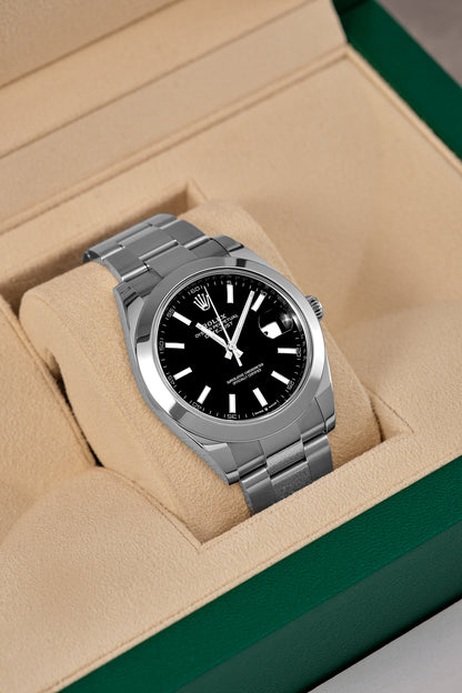 Rolex Datejust 41  Black 41mm  126300 2019