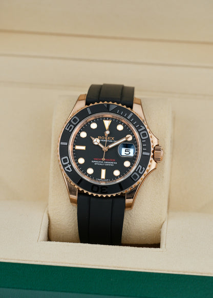 Rolex Yacht Master 40 Rose Gold Oysterflex 40mm 116655 2016