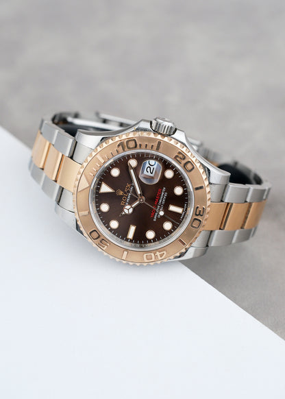 [SOLD] Rolex Yachtmaster 40 Two Tone Rose Gold Choco 40mm 116621 2019