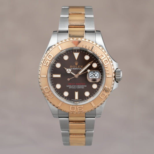 [SOLD] Rolex Yachtmaster 40 Two Tone Rose Gold Choco 40mm 116621 2019