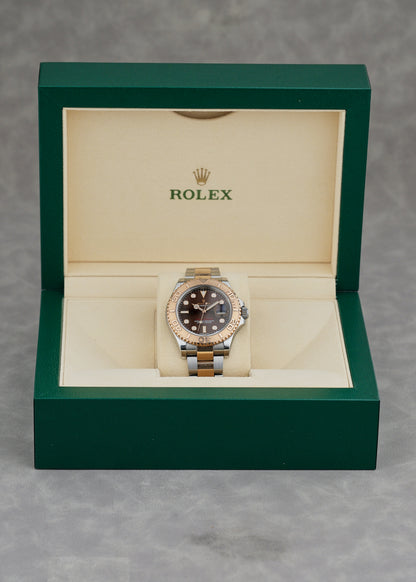 [SOLD] Rolex Yachtmaster 40 Two Tone Rose Gold Choco 40mm 116621 2019