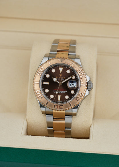 [SOLD] Rolex Yachtmaster 40 Two Tone Rose Gold Choco 40mm 116621 2019