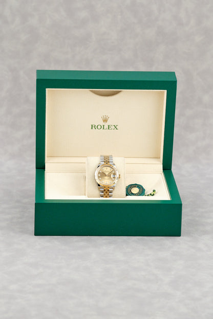 Rolex Datejust 31 Two Tone Yellow Gold Champagne with Diamond (BNEW) 31mm 278273 2025