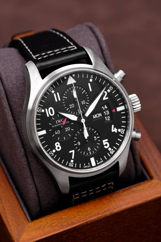 IWC Pilot Watch Black Chronograph IW377701