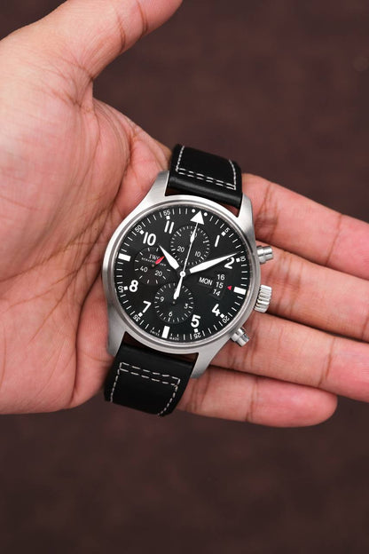 IWC Pilot Watch Black Chronograph IW377701