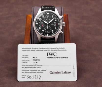 IWC Pilot Watch Black Chronograph IW377701