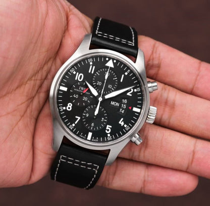 IWC Pilot Watch Black Chronograph IW377701